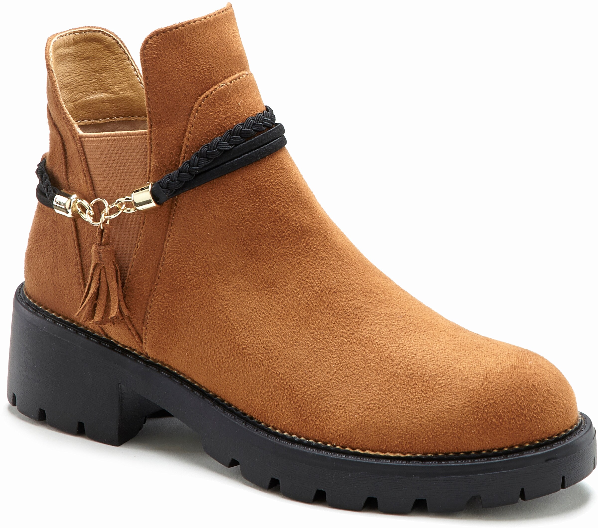 LASCANA Chelseaboots in camelfarben