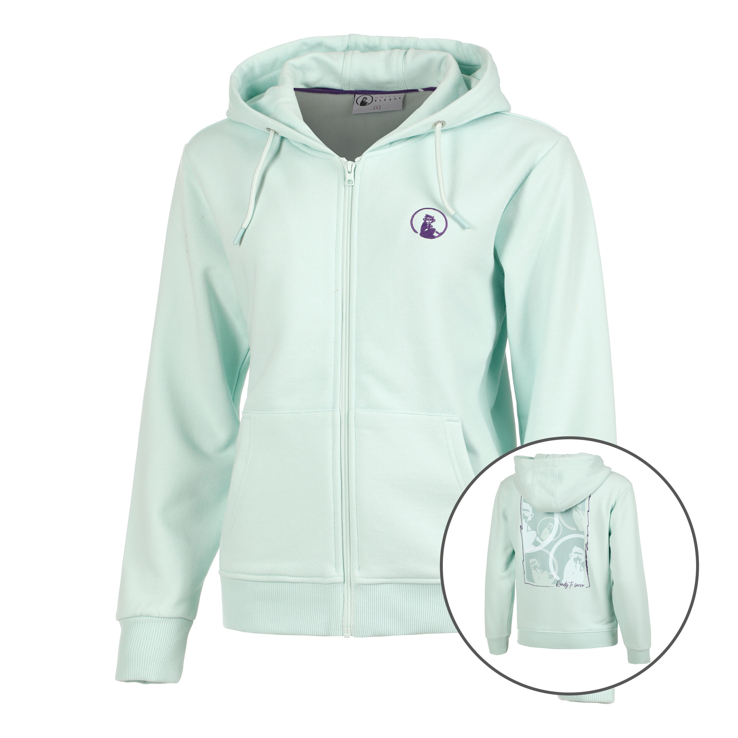 Quiet Please Circles'n'Squares 2.0 Veste De Survêtement Femmes - Mint