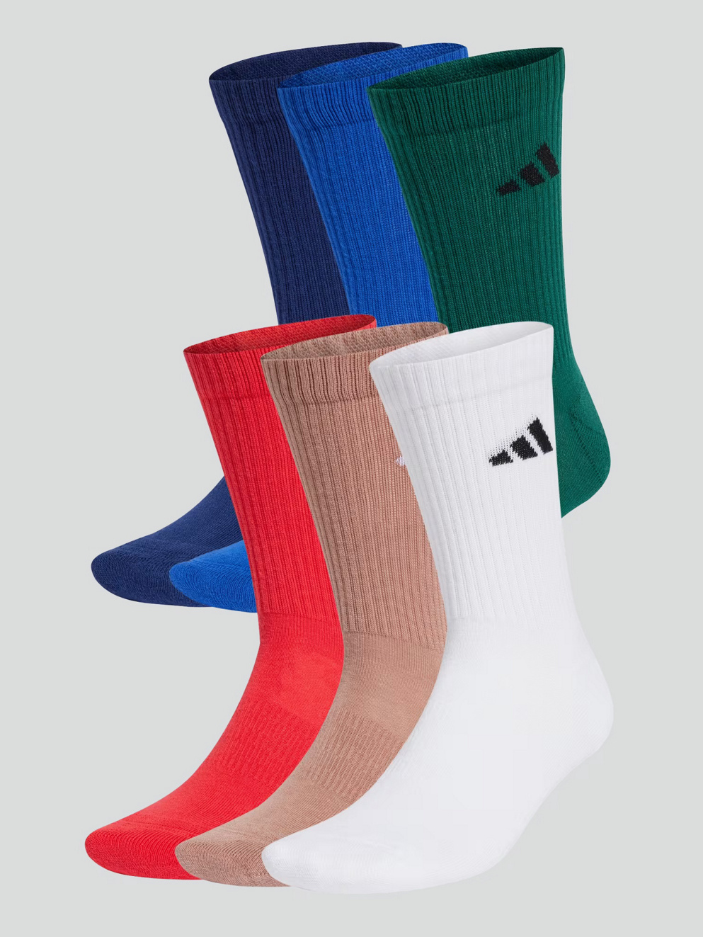 adidas Originals C New Low Crew 6 Pack Socks royblu/dkblue/warcla