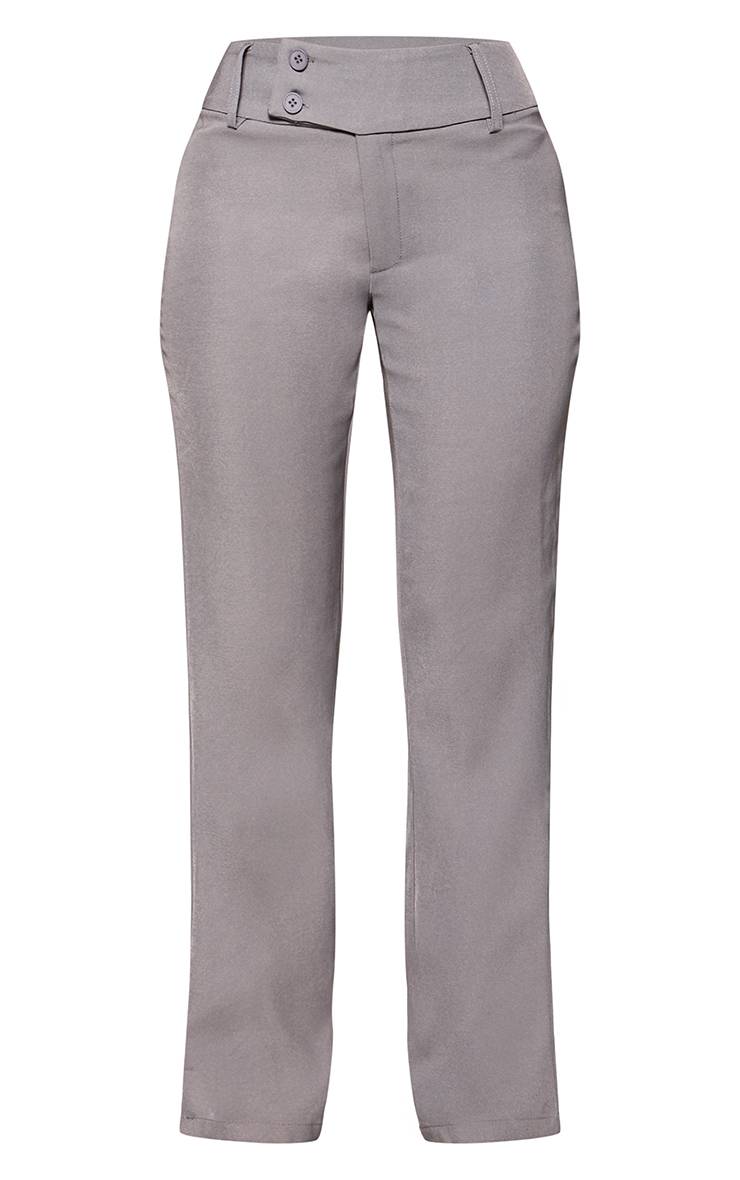 Charbon Pantalon Évasé Taille Basse Petite En Ensemble Coordonné