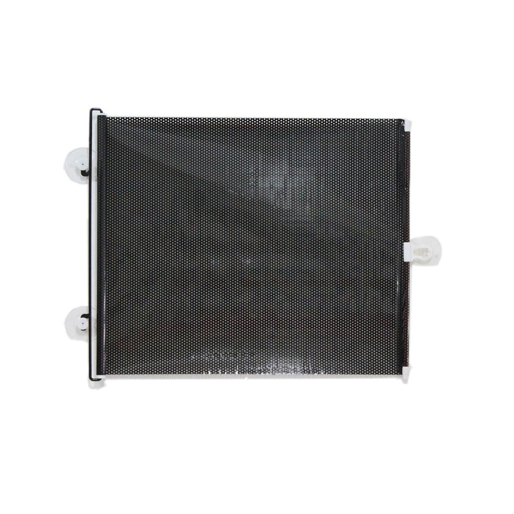(58x125cm) Praktische Sonnenblende Sonnenschutz für das Auto mit Saugnapfhalterung - Schwarz