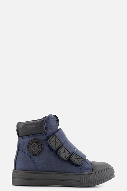 Muyters Velcro Sneakers blauw Imitatieleer
