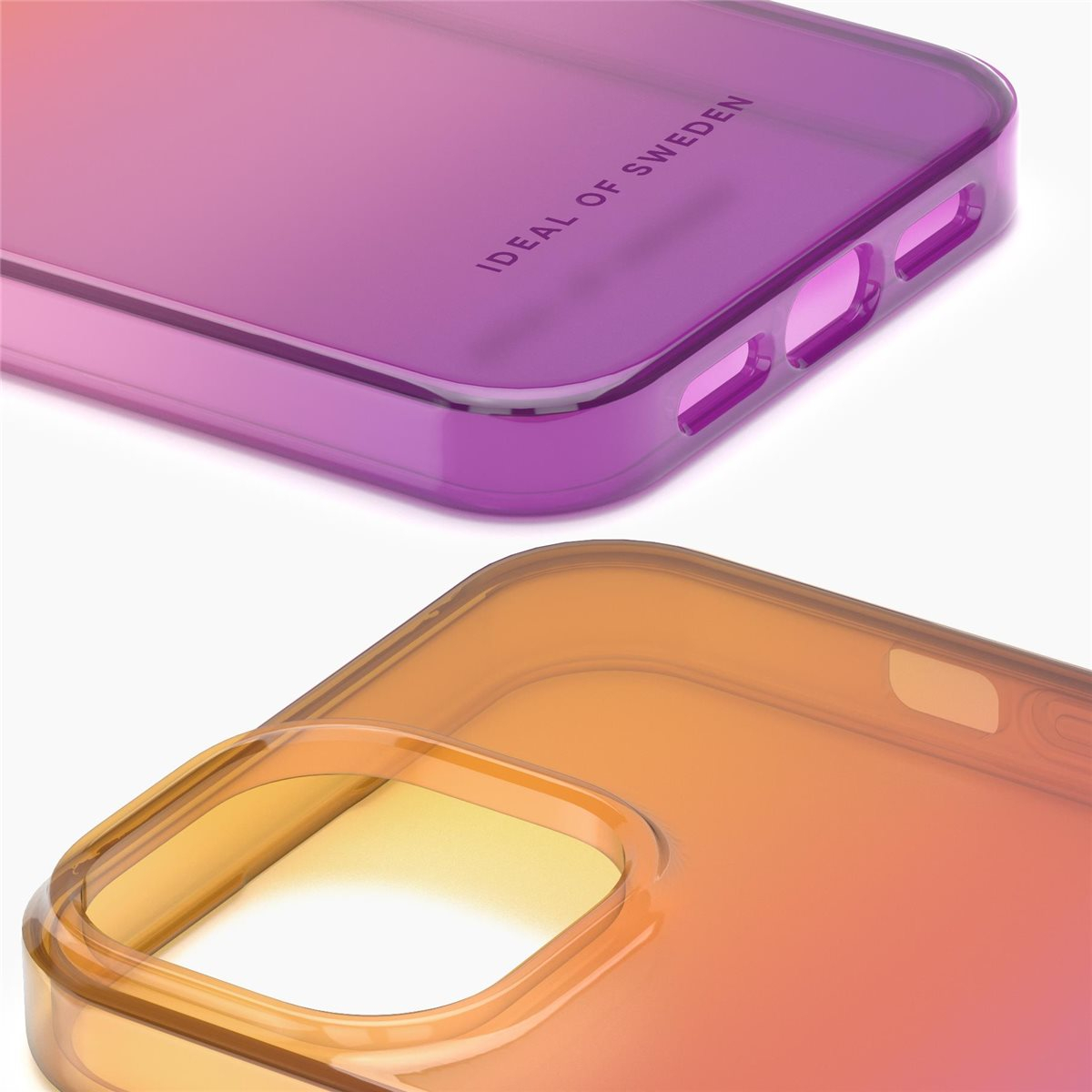 iPhone 13 Pro Hardcase Hülle Clear Case Recycled (IDCLCSS23-I2161P-466) - Vibrant Ombre
