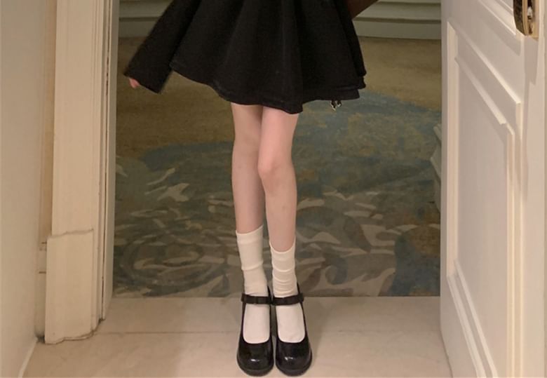 Ever After - Dubbelrijs Tweed Jasje / Mini A-lijn Jurk met Mock-Neck