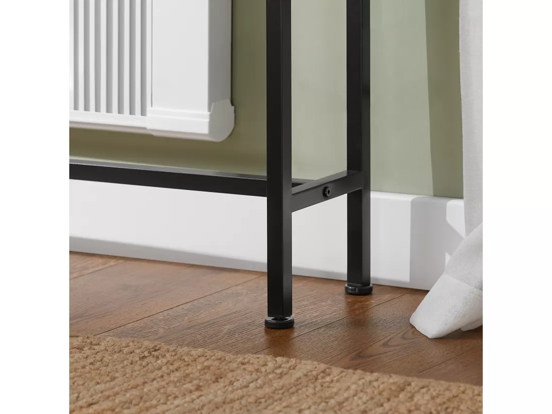 SoBuy FSB19-XL-Z Table Console Table d'appoint Bout de canapé Table d’entrée Cadre et 4 Pieds en Fer - L120cm x P20cm x H80cm