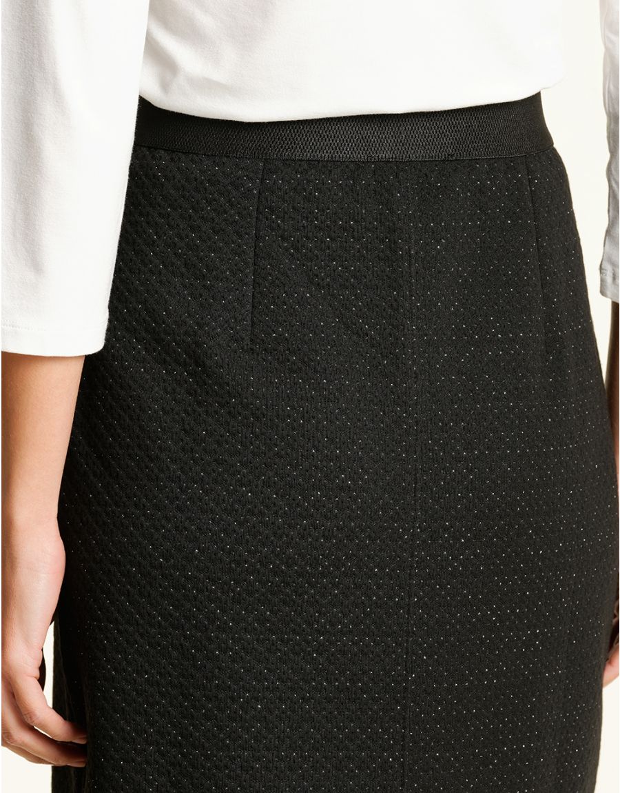 Jupe stretch noire chic