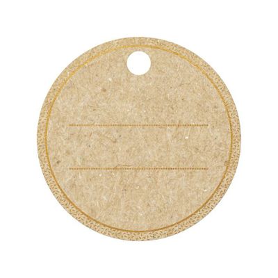 Clairefontaine - 12 Étiquettes cadeau kraft - rond - 8 x 16 cm