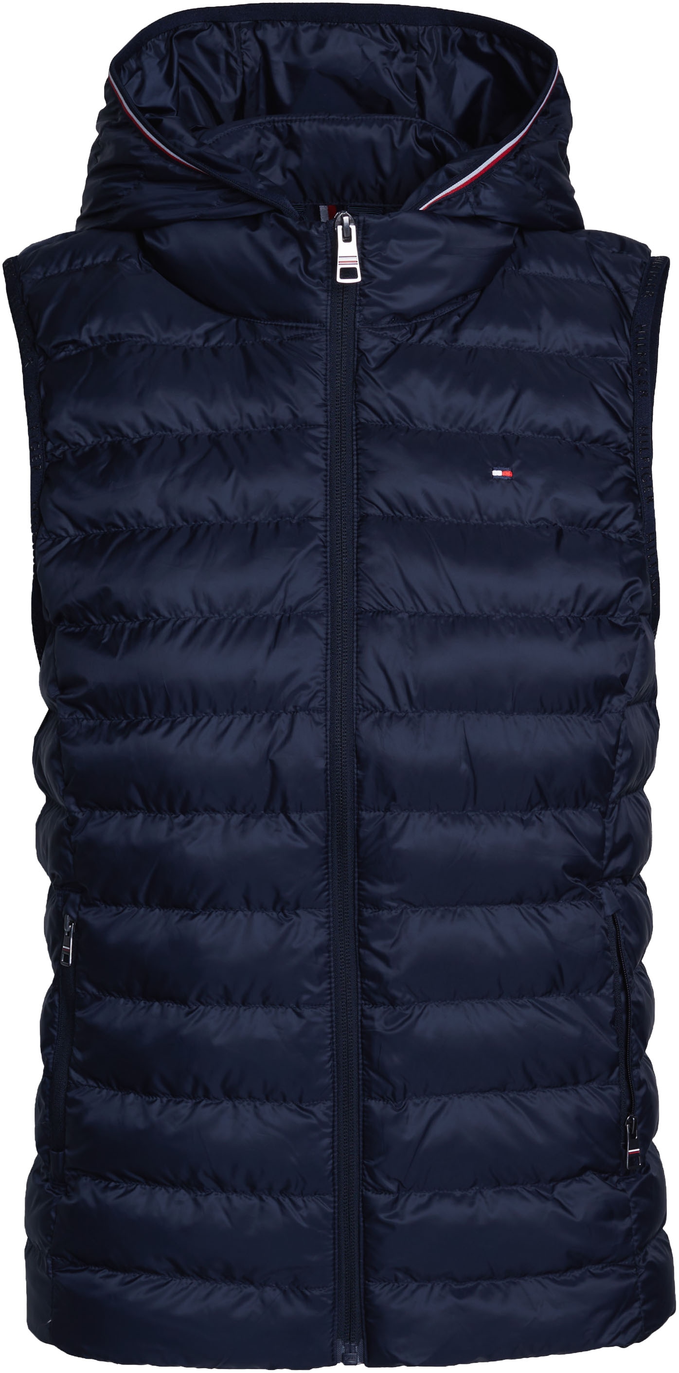 Tommy Hilfiger Steppweste »LW PADDED GLOBAL STRIPE VEST«, Reissverschlusstaschen