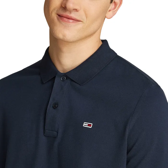 Tommy Hilfiger Slim Placket Longsleeve Polo Heren