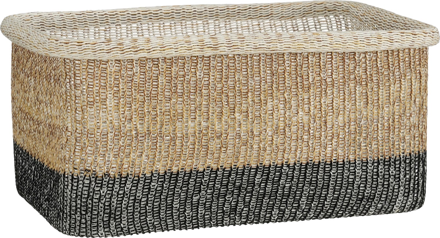 Mica Decorations opbergmand Danfield naturel / zwart 43 x 31 x 19,5 cm