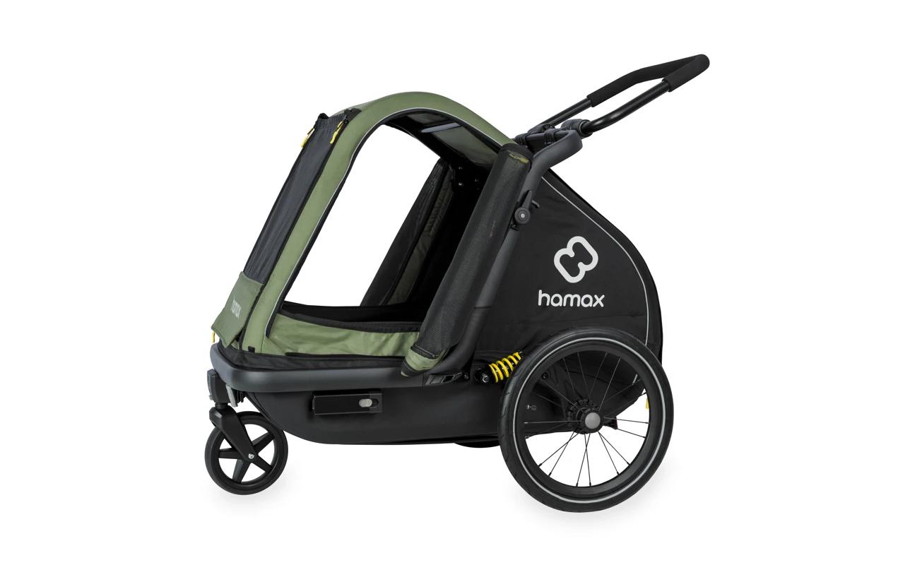 Veloanhänger Dog Trailer Pluto M für Hunde bis 35 kg<br>Veloanhänger und Buggy für Hunde