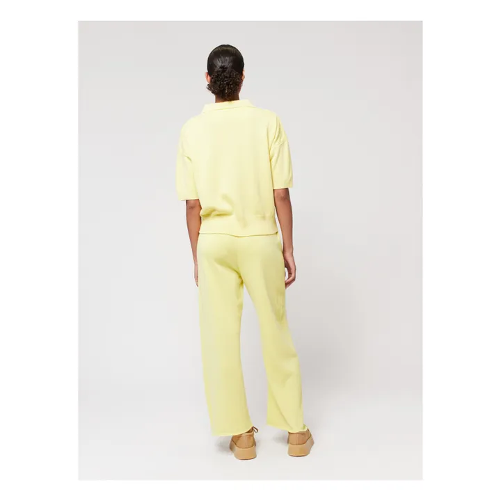 Bobo Choses Pull col Polo Coton Bio - Collection Femme  | Jaune