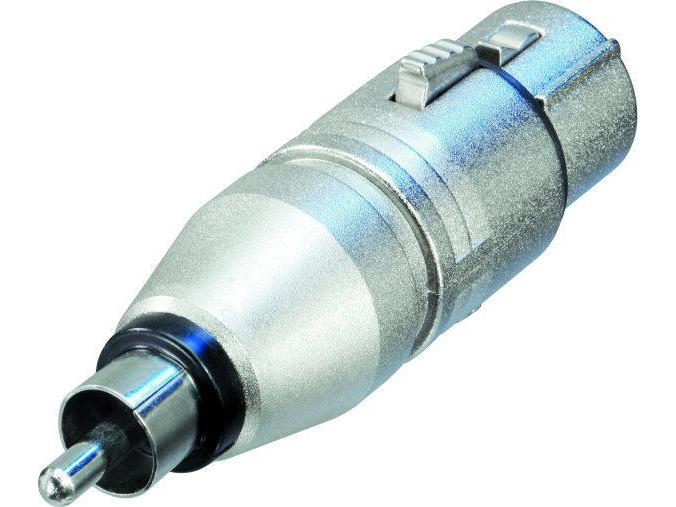 Neutrik Audio-Adapter NA2FPMM XLR 3 Pole, female - Cinch Adapter