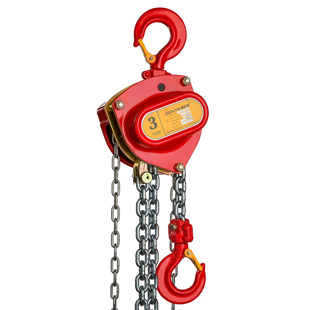 Delta Rot Premium tandwielkettingtakel met overbelastingsbeveiliging, hefvermogen 3,0 t, lengte 10,0 m