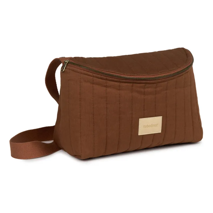 Nobodinoz Sac organiseur pour poussette Hyde Park | Rouge brique