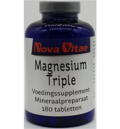 Nova Vitae Magnesium citraat bisglycinaat malaat (180 tabletten)