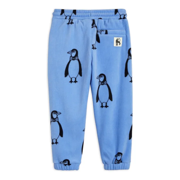 Mini Rodini Jogger Polaire Polyester Recyclé Pingouin | Bleu