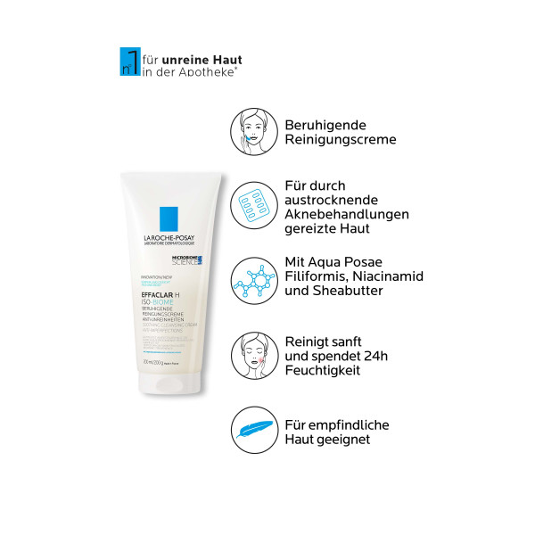 La Roche-Posay Effaclar H Isobiome Waschcreme Creme Disp 200 ml