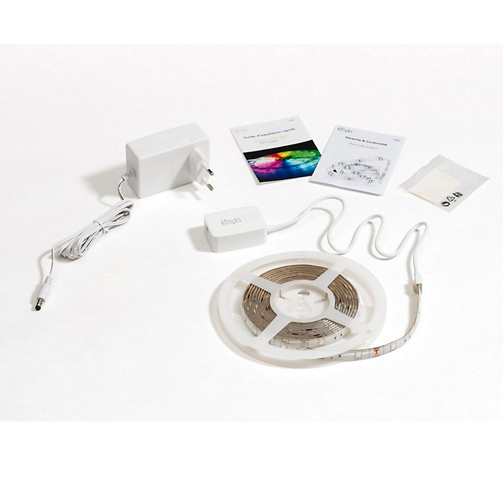 Ruban Led connecté Wifi/Bluetooth blanc et couleur Konyks, 3 m