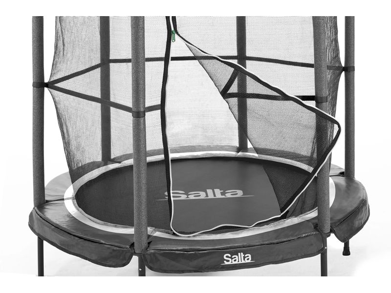 SALTA Trampolin Salta Junior 140 cm, Schwarz Trampolin für kleine Kinder konzipiert