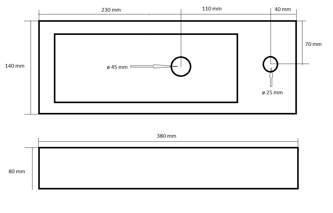 Best Design Queen fontein 38x14cm rechts