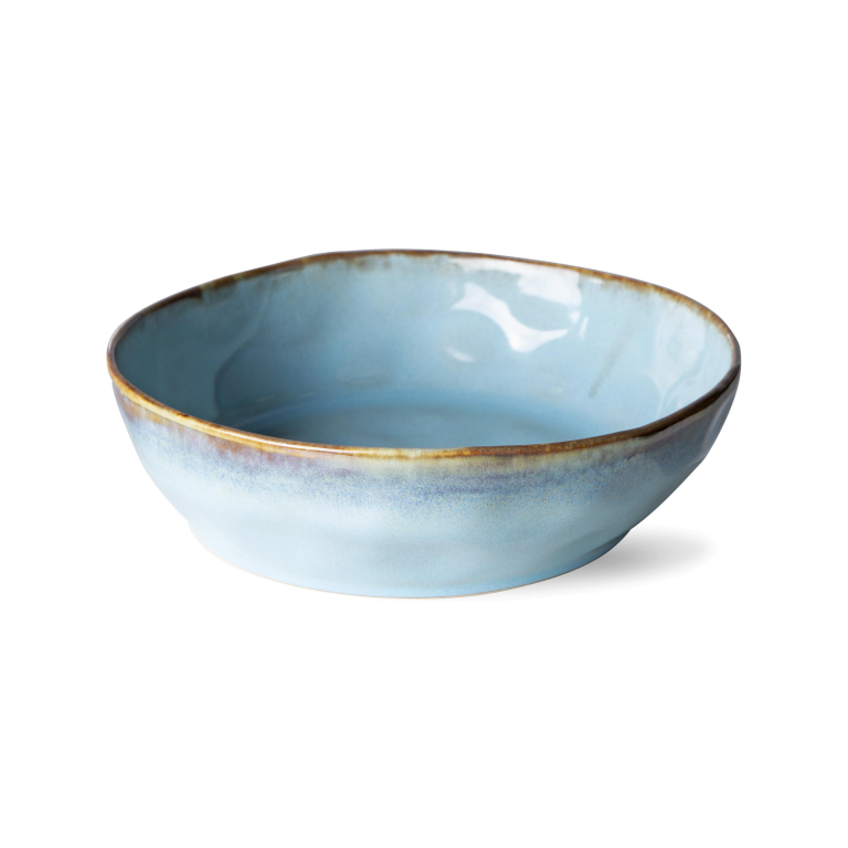 HKliving 70's Ceramic pastabord Ø19.5 set van 2 golden hour