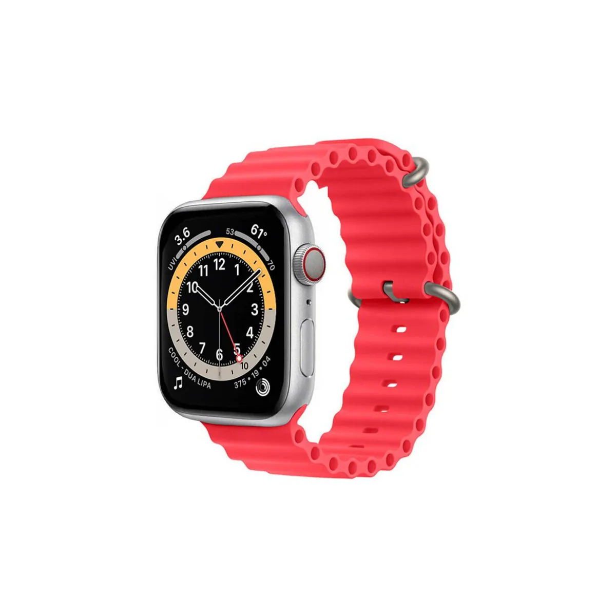RIB Sport Armbånd Apple Watch 6 (40mm) - Rød