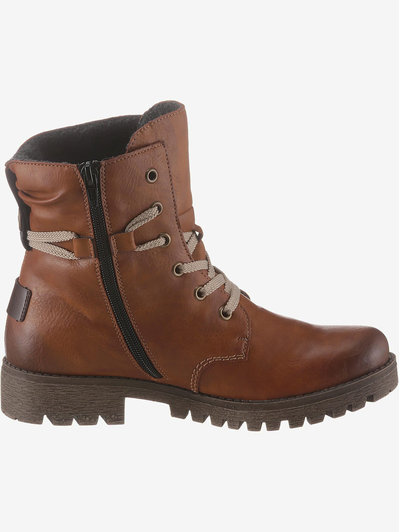 Bottines à lacets dessus synthétique facile à entretenir