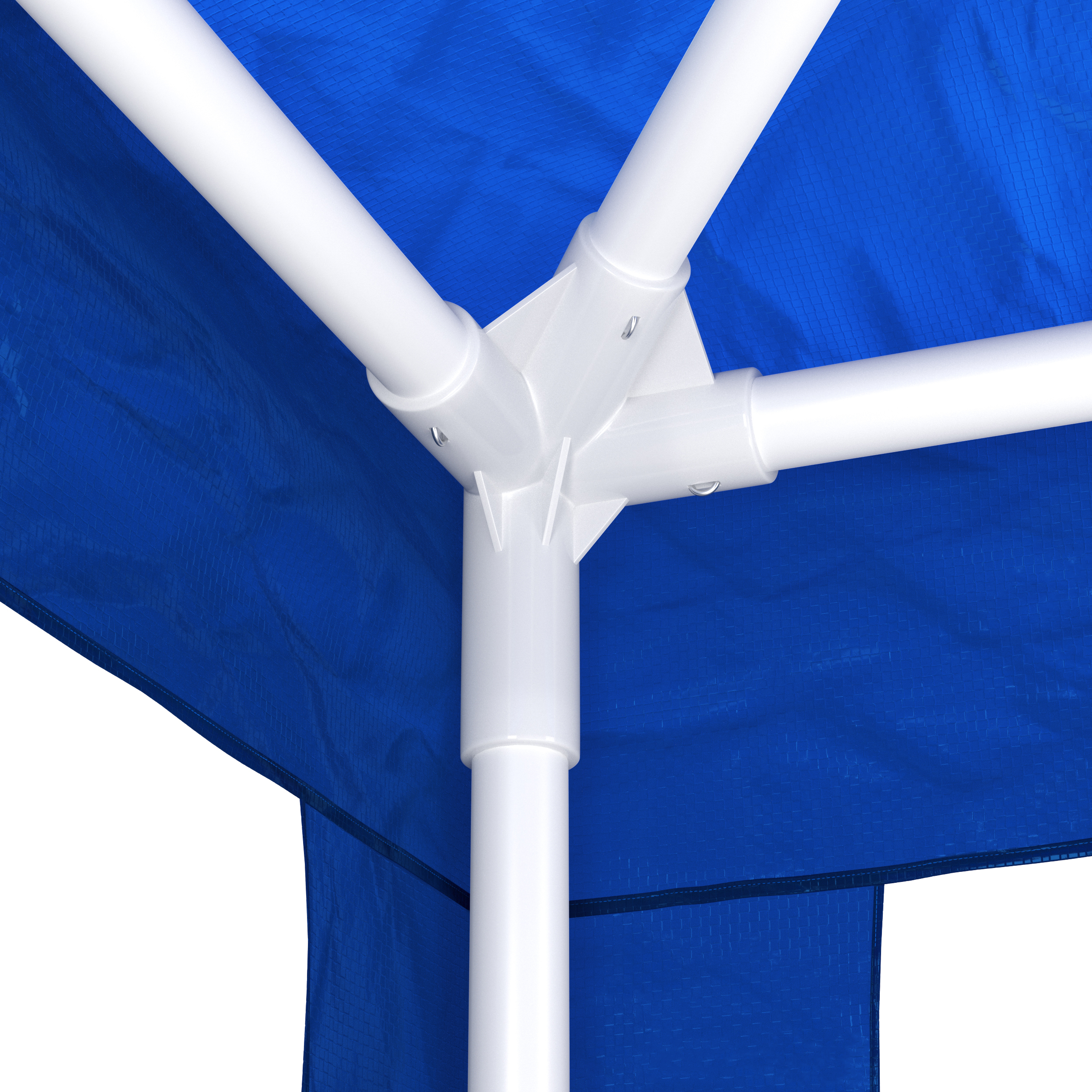 Pavillon NELLE 4 x 3 m blau inkl. 4 Seitenwände
