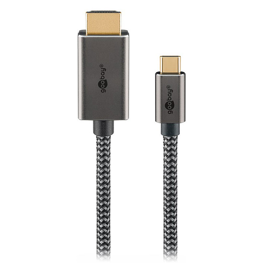 Goobay Câble Textile USB-C / HDMI (M/M) - 3 m
