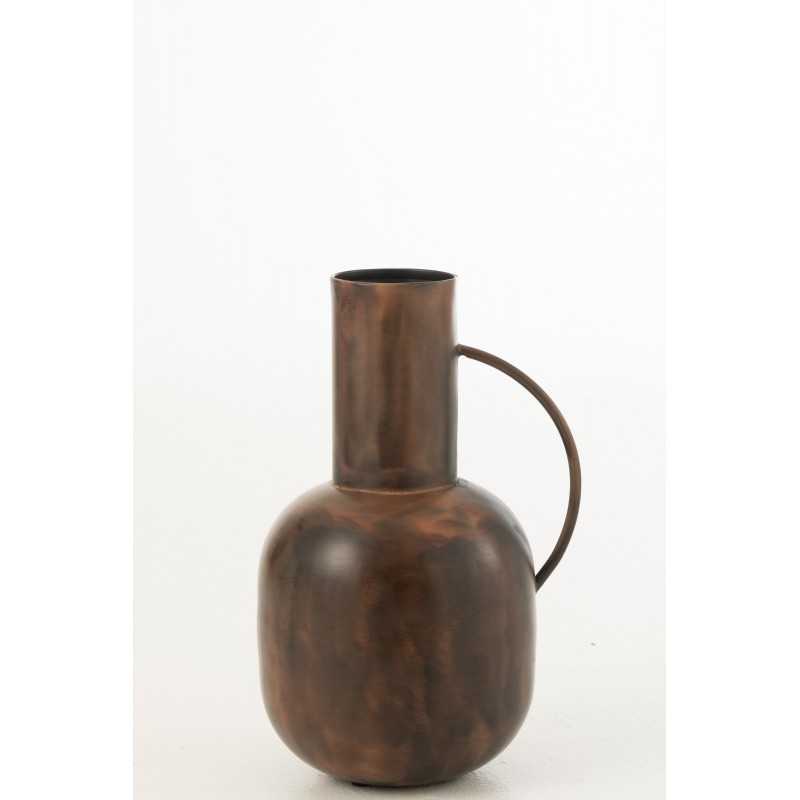Vase sparta en métal bronze 20.5x21x36 cm