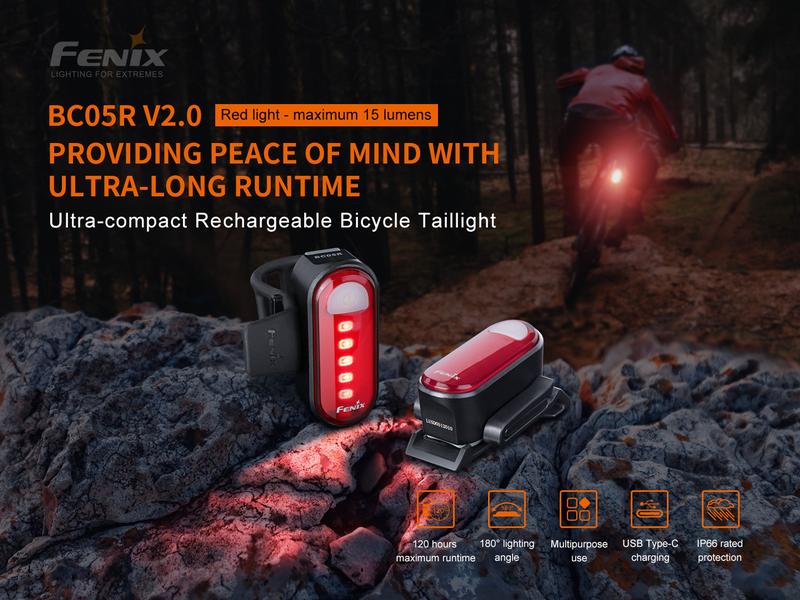 Fenix Velolampe BC05R V2.0 Rückleuchte