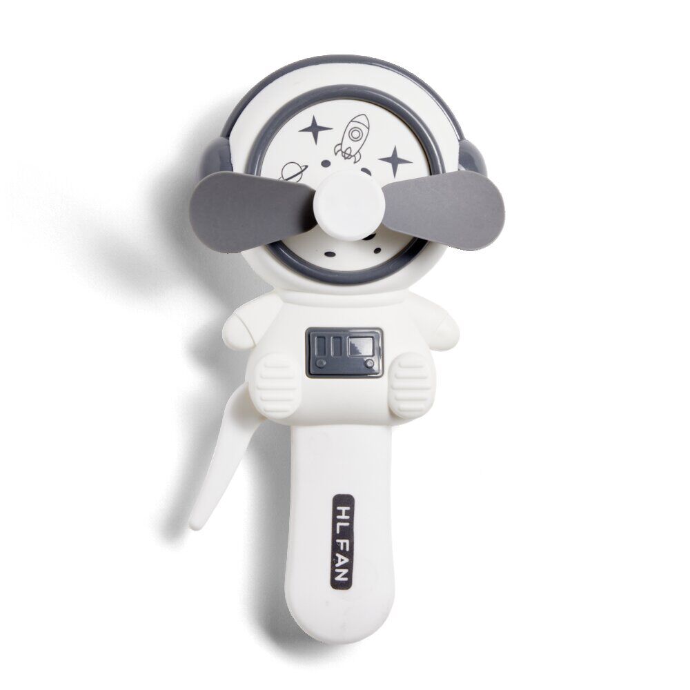 Ventilateur manuel forme astronaute 3 coloris