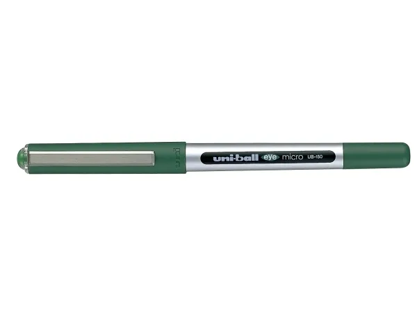 Rollerpen Uni-ball grøn 0,2mm UB-150 Eye Micro - (12 stk.)