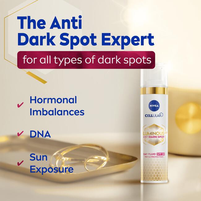NIVEA CELLular Luminous630 Anti-Pigment Fluid Cream SPF50 40 ML
