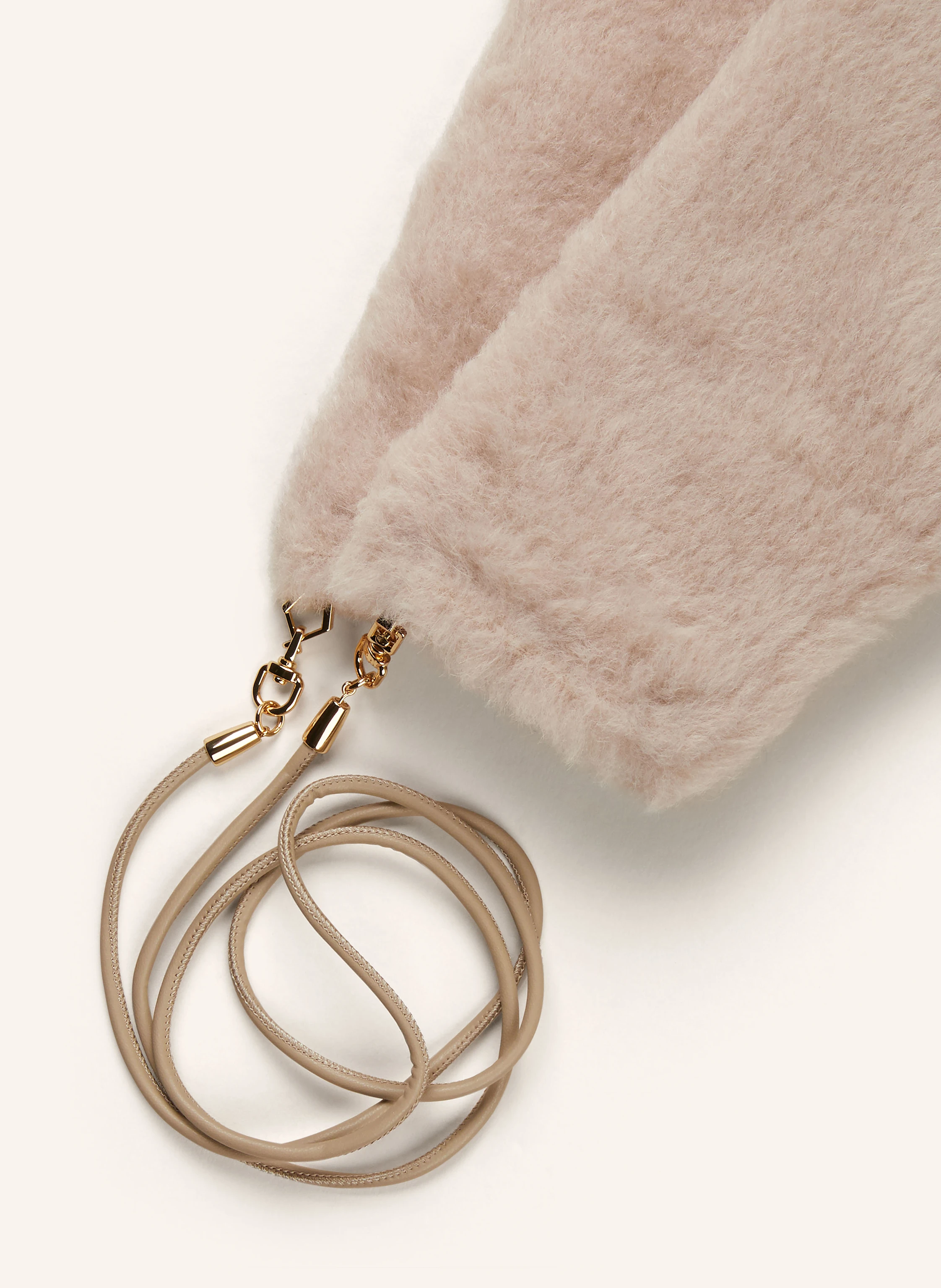 Max Mara Teddyfell-Fäustlinge OMBRATO mit Alpaka