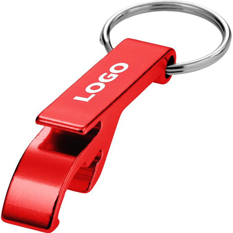 Porte-clés décapsuleur publicitaire - marquage 1 couleur