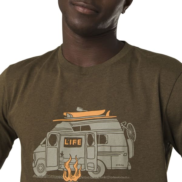 T-shirt PRANA WILL TRAVEL JOURNEYMAN 2 PAT HEATHER