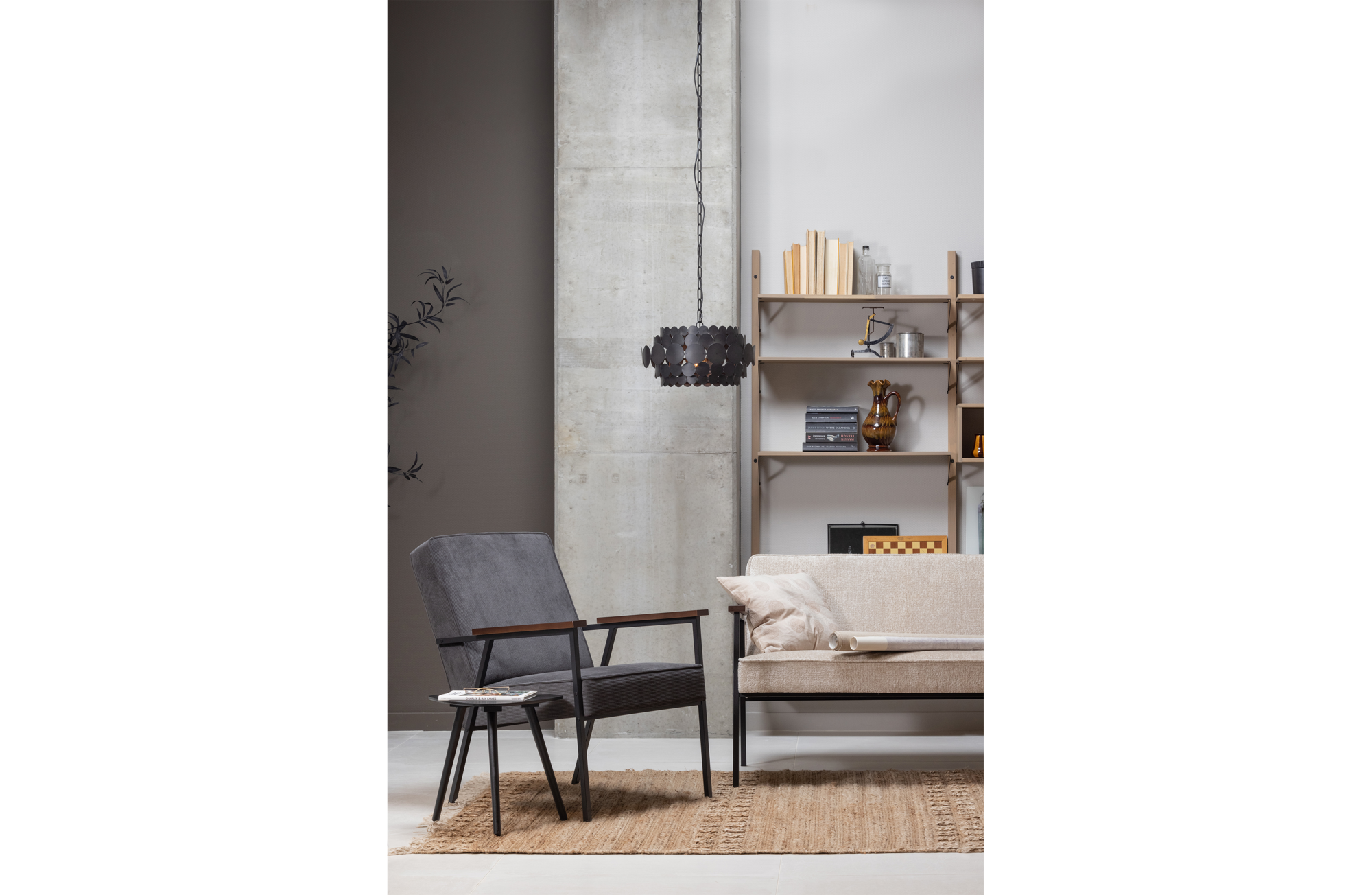 WOOOD fauteuil Sally Fauteuil Sally - Vergrijsd Groen
