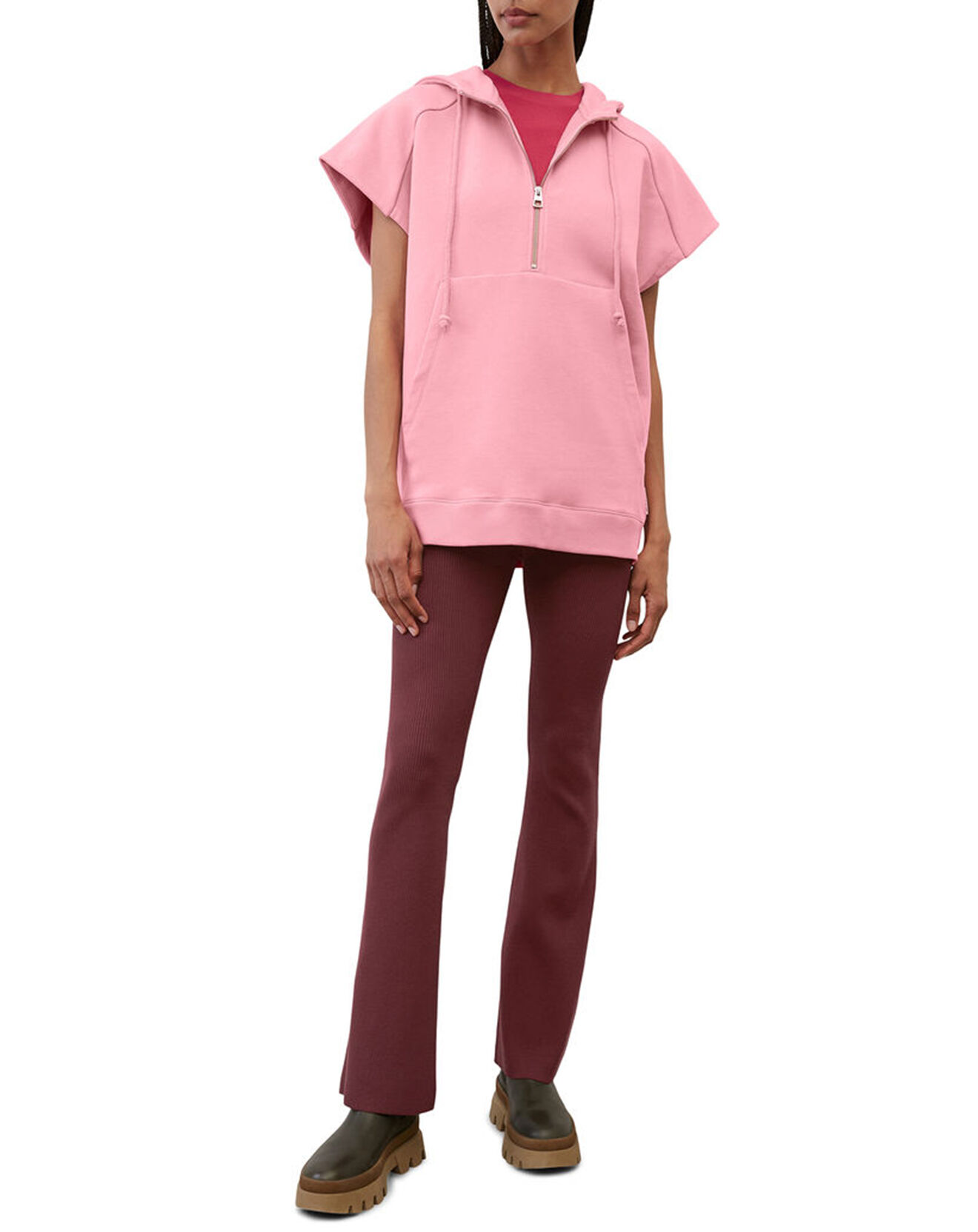 Marc O'Polo Sweat sans manches à capuche rose