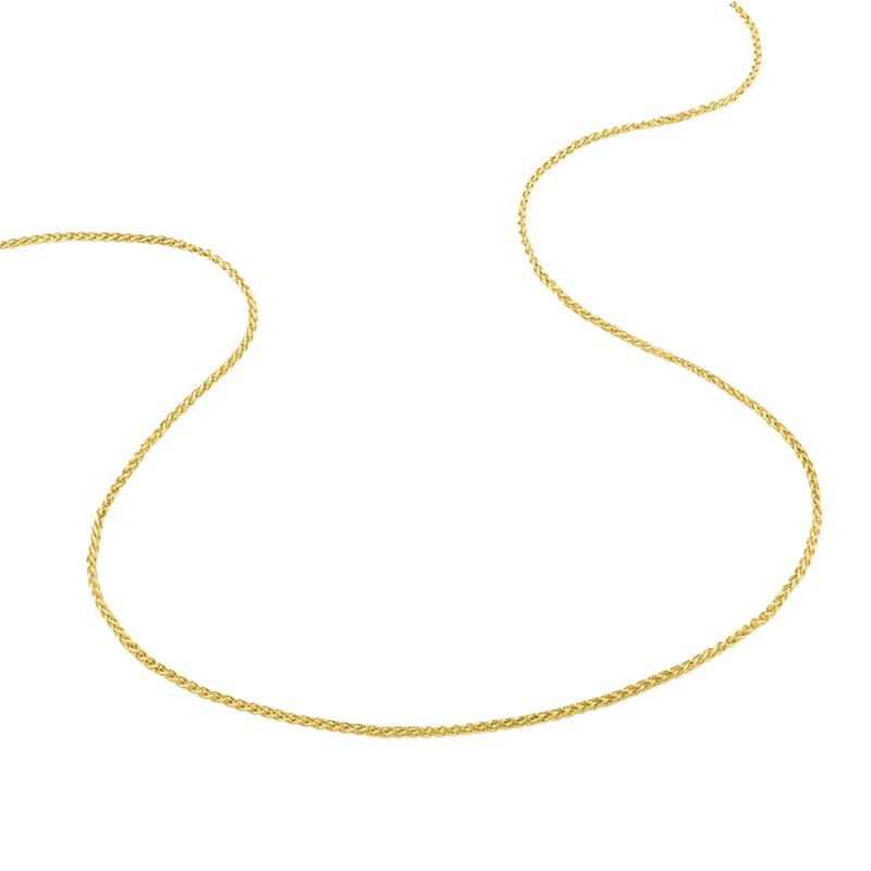 Bracelet mixte 18 cm - Maille Spiga - Or 18 Carats - Largeur 1 mm