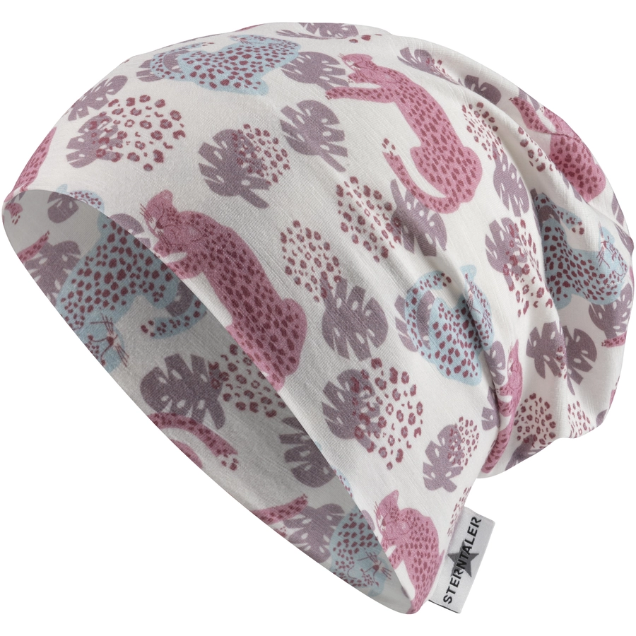 Sterntaler Slouch-Beanie Leopard ecru