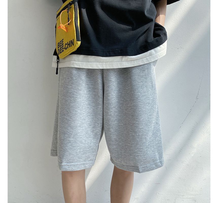 Acrius - Effen sweatshort met losse pasvorm