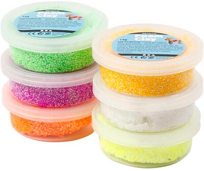 Creativ Company Foam Clay Spring Lufttørkende Leire 6-pack