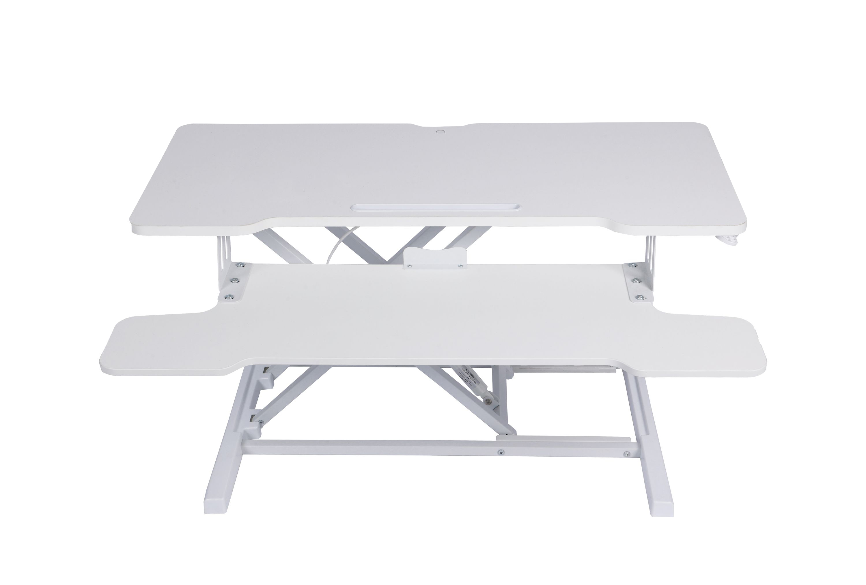 Stehtisch Monitorständer 91.5 x 40 cm weiss