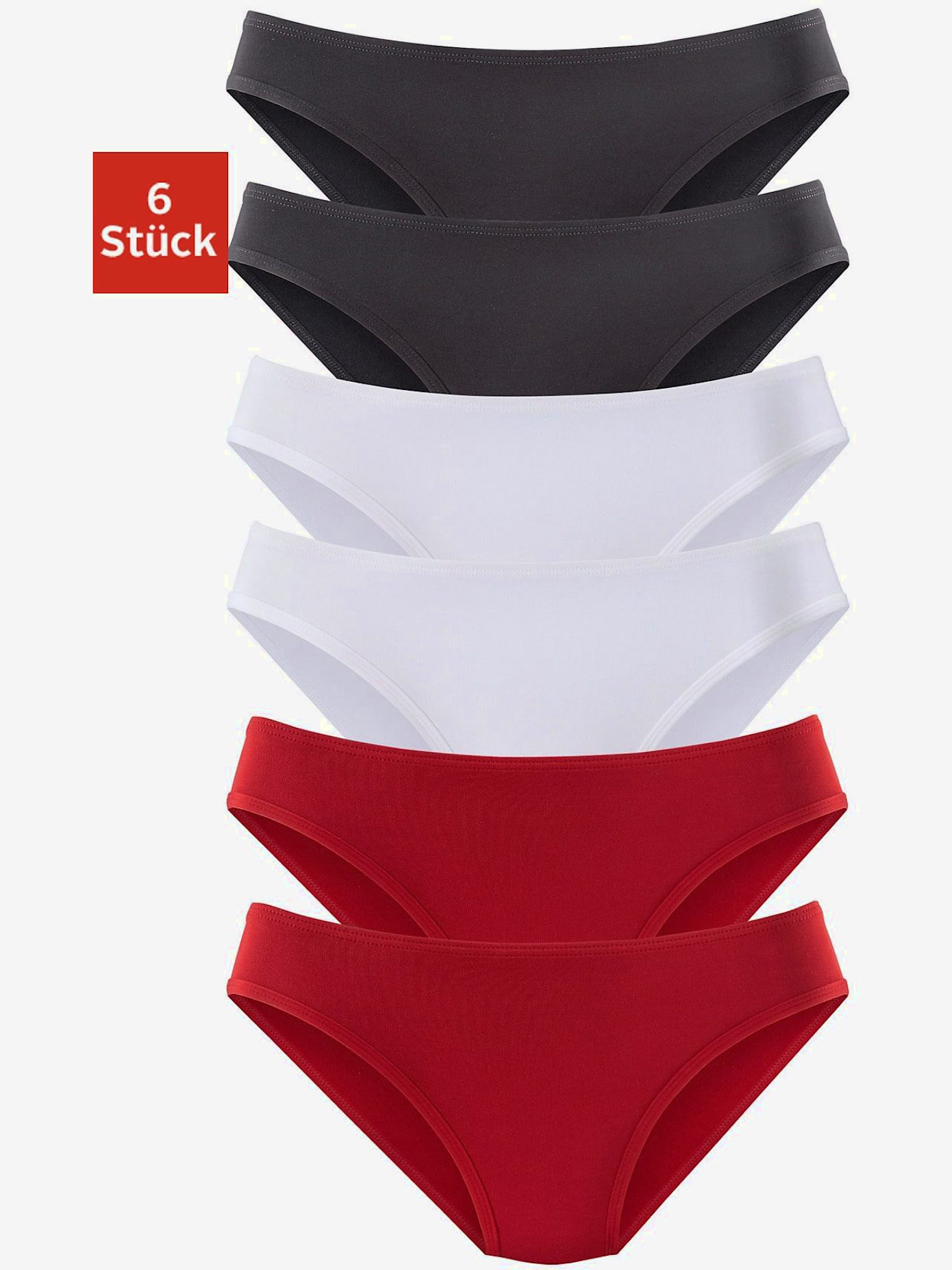 Slips jazz lot de 6 panties vivance