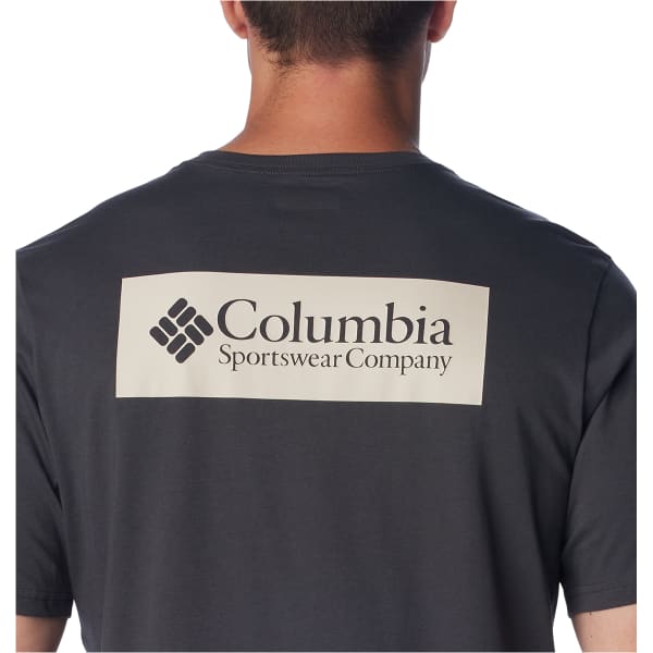 T-shirt COLUMBIA NORTH CASCADES SHORT SLEEVE TEE SHARK/CSC BOX LOGO GRAPHIC