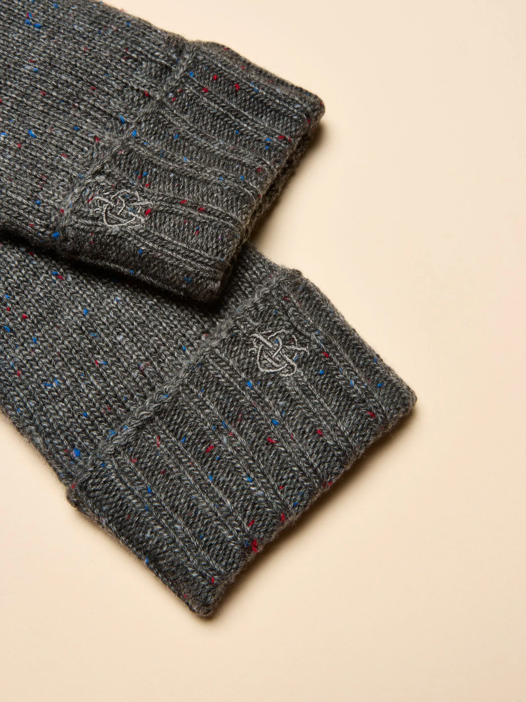 Grijs - Joules Hammond Lined Gloves
