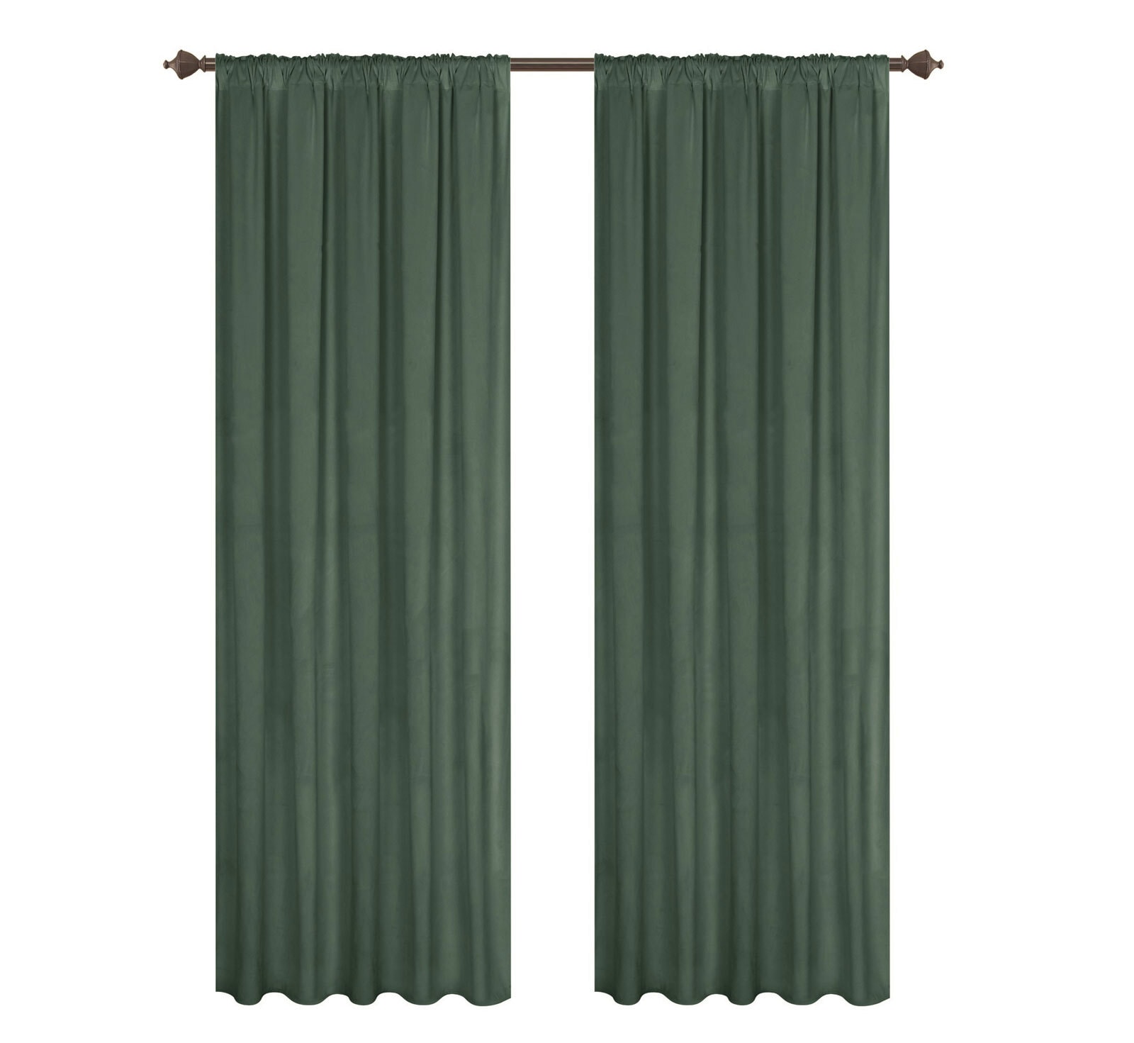 Kombivorhang Isabelle 2er Set 135 x 240 cm dunkelgrau