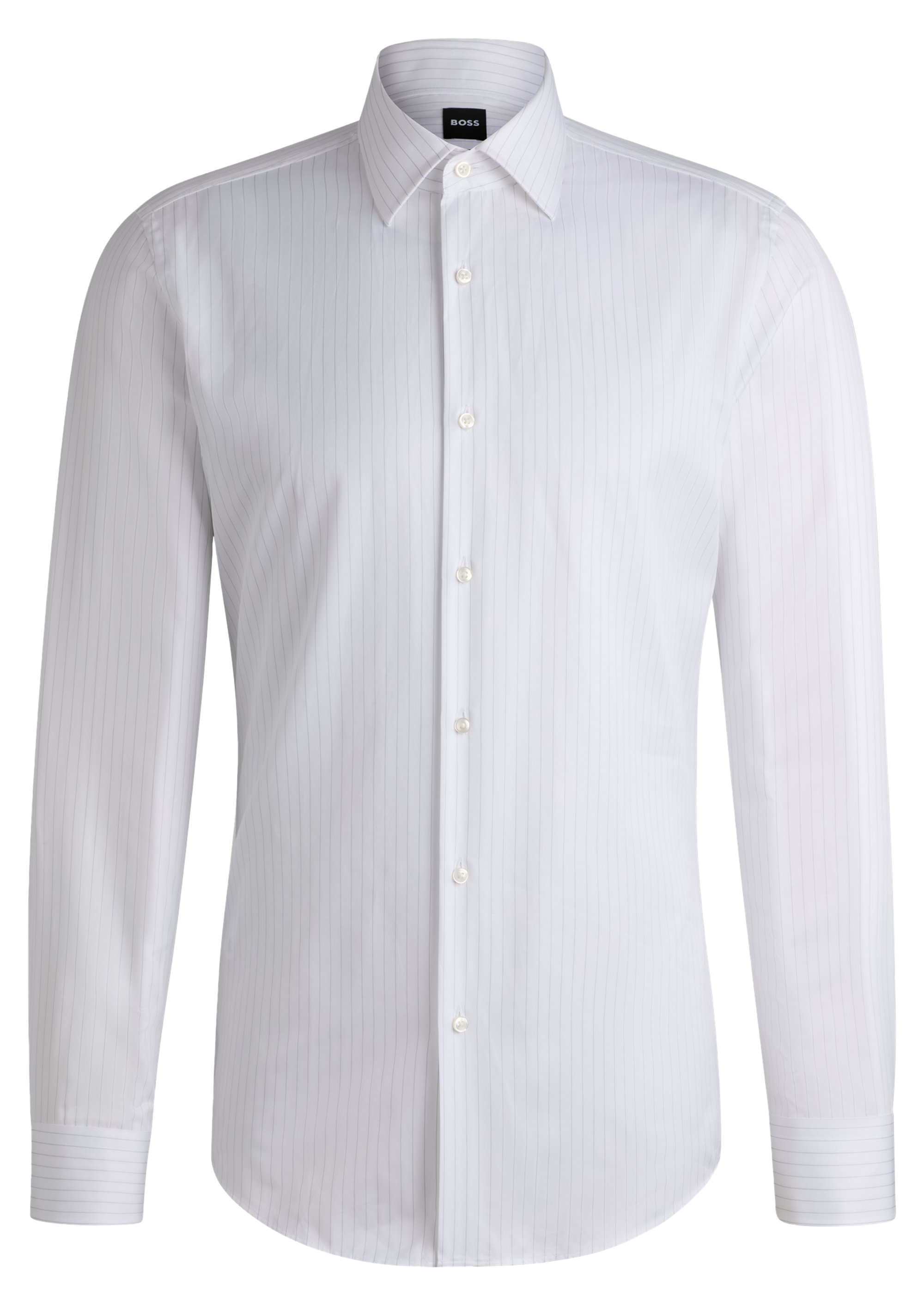 Chemise slim en coton | Blanc